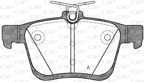 OPEN PARTS Bremžu uzliku kompl., Disku bremzes BPA1516.00